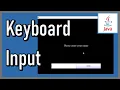 JTextField - Getting Keyboard Input