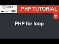PHP Bangla Tutorial PHP for loop Part 21