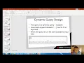 MS Access Workshop 3 - Creating SQL queries