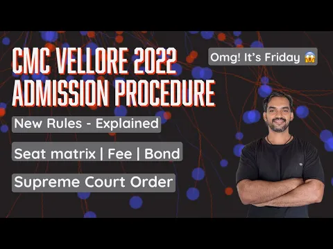 CMC Vellore 2022 Admission Procedure New Seat matrix TN Medical Selection 2022