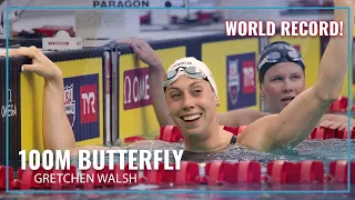 2 World Records in 1 Day for Gretchen Walsh in 100M Butterfly 2025 TYR Pro Series Ft Lauderdale