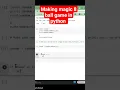 Making magic 8 ball game in python