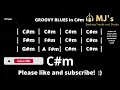 Groovy Blues in C#m | 95 bpm | Guitar Backing Track