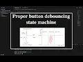 Firmware Engineer C Interview Question Button Debouncing State Machine