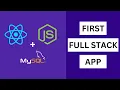 Create First React Node MySQL Application First Full Stack App using React Node MySQL