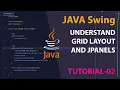 Understand GridLayout JPanel using JAVA Swing TUT - 02