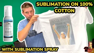 SUBLIMATION ON 100 COTTON WITH SUBLIMATION COATING NGOODIEZ SUBLIMATION SPRAY review