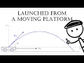 Projectile Launched from Moving Platform