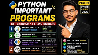 Python Interview Questions List Dictionary String Problems Part-73