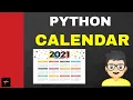 create a calendar in python python calendar lets code