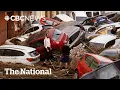Devastation in Valencia Spain after year of rain falls in 8 hours