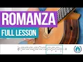 Download Lagu Romanza (Spanish Romance) for guitar : Full Lesson