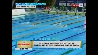 BT: Pilipinas, naka-gold medal sa swimming event matapos ang 10 taon