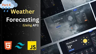Build a Weather Forecast App with JavaScript Tailwind CSS OpenWeather API AQI Health Alerts