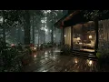 Download Lagu Rain Sounds Surrounding a Forest Cabin 🌲 | Sleep Instantly with Nature