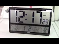 DOVEET Digital Atomic Clock Outdoor Temperature And Humidity Displays Review