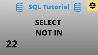 NOT IN with SELECT Command - SQL Basics Tutorial