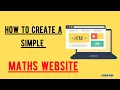 How To Create A Simple Math Website Using HTML CSS