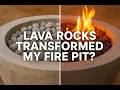 These Lava Rocks Transformed My Fire Pit - Midwest Hearth Review Before After Reveal