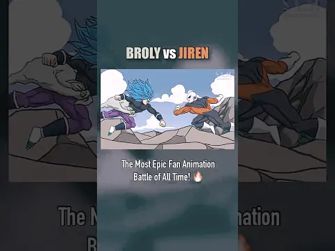 Broly vs Jiren (The most epic fight) #anime #parodyanimation