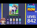Pixel Flow Level 842 Solution Walkthrough