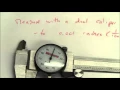 Measuring to 1 thousandth of an inch using a dial caliper