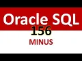 SQL for Beginners 156 SET OPERATOR MINUS