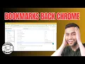 How to Get Bookmarks Back on Chrome Restore Your Favorites Easily