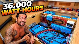 Removing CONTROVERSIAL Lithium Batteries Off My Boat! – (Part 2) – Episode 381