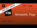 Semantic Elements in HTML - HTML Tutorial for Beginners Web Development Series JDCodebase