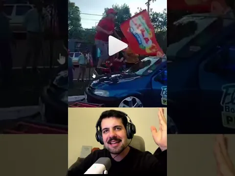 Briga por política terminou em carro amassado