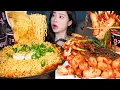 ASMR MUKBANG | Spicy Potato Ramen After an Overseas Trip 🔥 Homemade Kimchi Combo