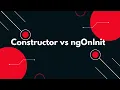 Angular 19 Explained Constructor vs ngOnInit - When to Use What