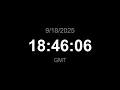 Download Lagu 🔴 LIVE | Clock - GMT (Current time)