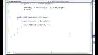 C Sharp Tutorial Snake Game - Part Two Controlling the Snake