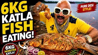 6KG KATLA FISH EATING!