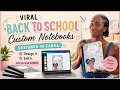 Viral Back-to-School Custom Composition Notebooks Design in Canva Print Tutorial