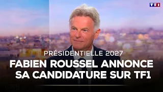 Présidentielle 2027 : invité du 20H de TF1, Fabien Roussel officialise sa candidature｜TF1 INFO