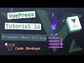 VuePress Tutorial 14 - Dropdown Menu Styling