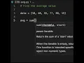 Find the average value in python