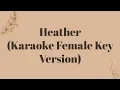 Download Lagu Conan Gray - Heather (Karaoke Female Key Version)