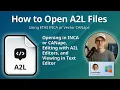 How to Open A2L Files ASAM MCD-2 MC Description