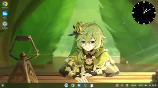 Widget and shortcuts on ChromeOS desktop
