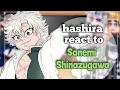 Hashira reacts to each other Sanemi Shinazugawa Kny gacha club life manga spoilers