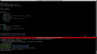 multi-thread in python part two Lock