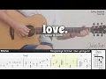 love. - wave to earth | Fingerstyle Guitar | TAB + Chords + Lyrics