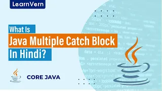What Is Java Multiple Catch Block In Hindi LearnVern