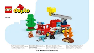 👶 LEGO instructions 👶 DUPLO 👶 10473 👶 Fire Truck with Hose and Firefighter 👶