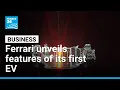 Download Lagu Ferrari unveils chassis of its first electric car, but shares plunge as financial outlook...