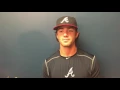 Dansby Swanson meets with the media prior to his MLB debut